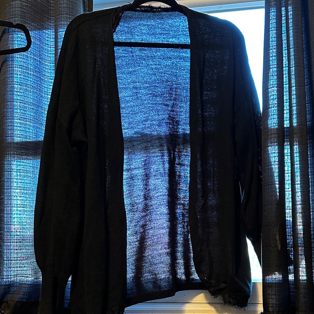 SHEIN Black Open-Front Women's Cardigan